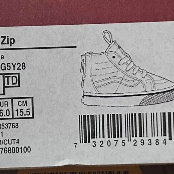 Vans • Sk8-Hi Zip Sneakers • Black/White • Toddler 9.5 NWT 👟✨ - Picture 5 of 5